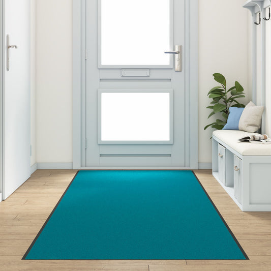 Dørmatte Vaskbar Cyan 120x400 cm