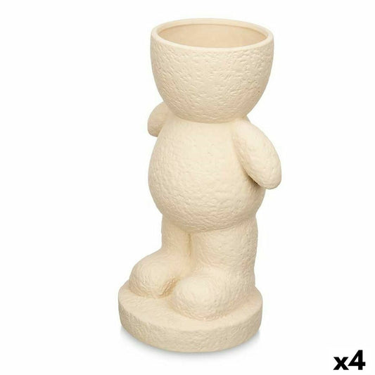 Dekorativ Figur Beige 19 x 31 x 15 cm Vase (4 enheter)