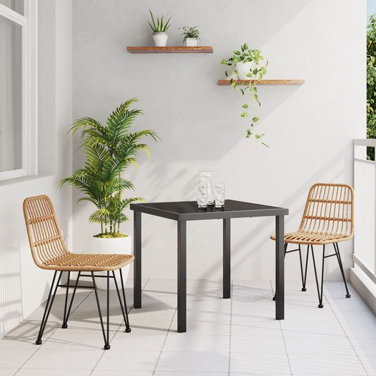 5 Delers Hagemøbelsett Brun Poly Rattan